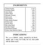 Churn Amrit ingredients panel