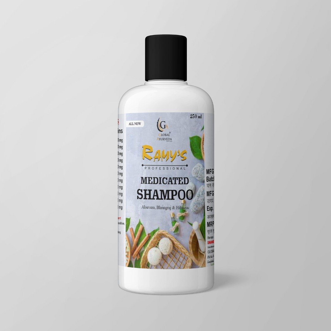 Ramy's Medicated Shampoo with Aloevera, Bhringraj & Hibiscus