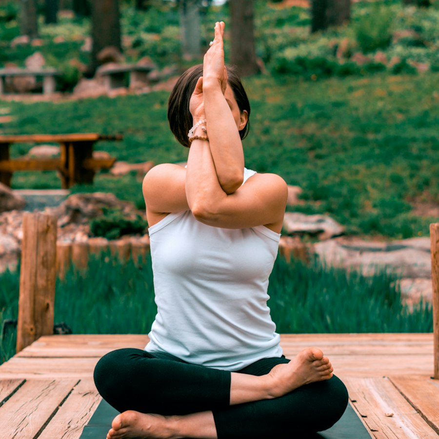 GA concern pain care: person stretching during a yoga session