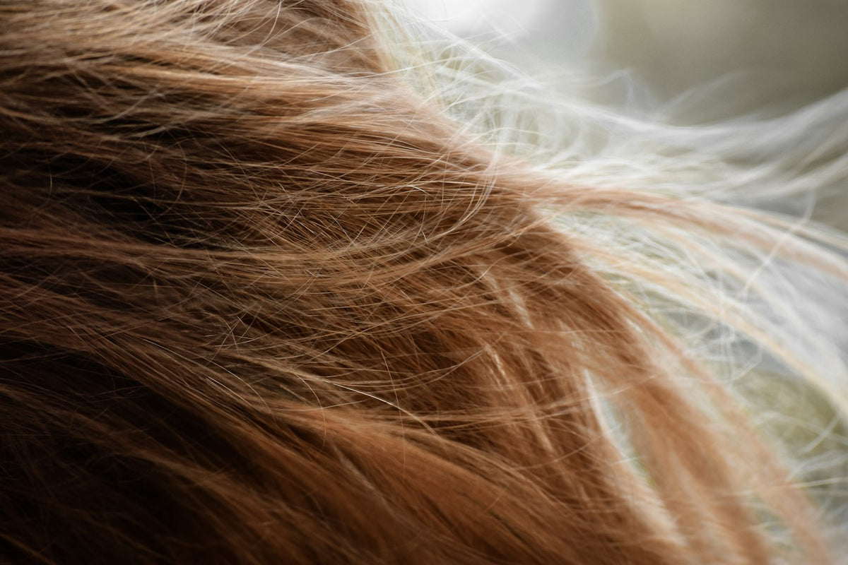 GA blog: brown hair resting on white textile