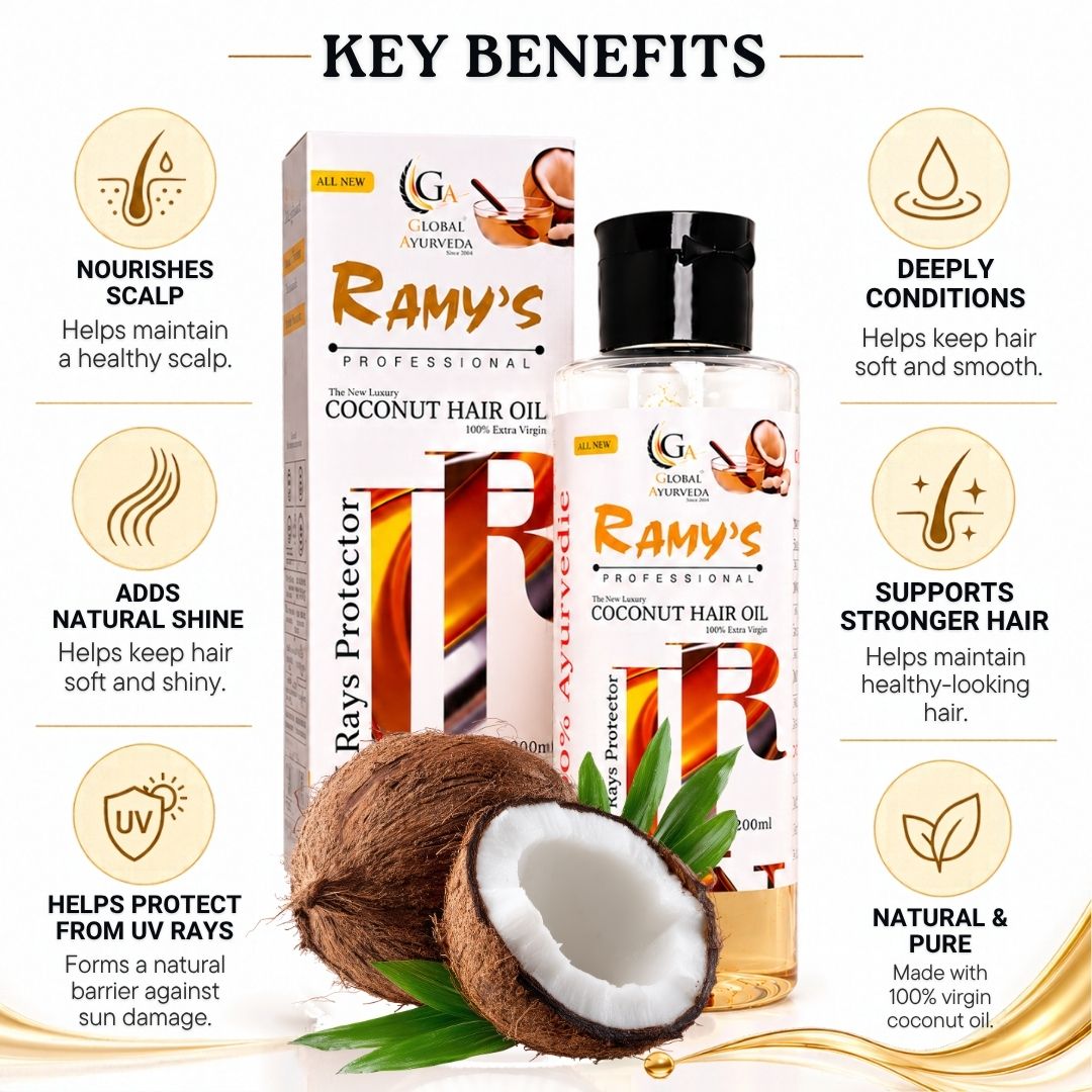 Key benefits of Ramy's Coconut Hair Oil